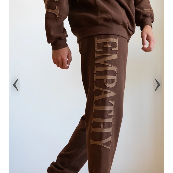 NWT Mayfair Group Empathy Always Espresso Crewneck Sweat Set Oversized XS - Picture 8 of 12